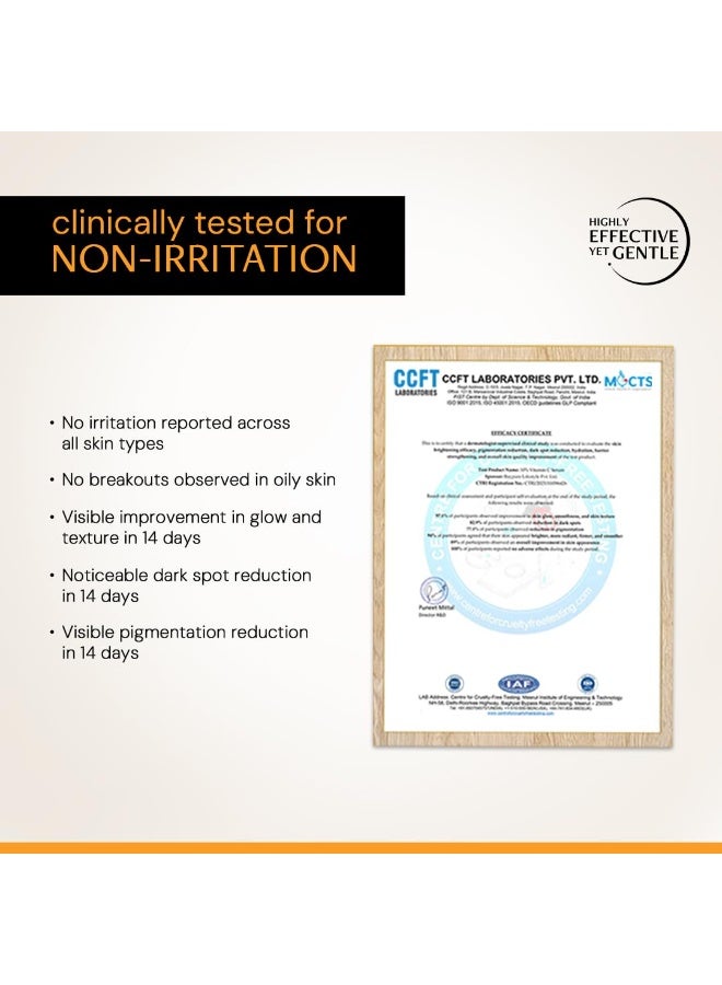 ديكونستركت سيروم فيتامين سي بتركيز 10% لبشرة متألقة | مُختَبَر سريريًا لعدم تسببه في تهيج البشرة | مناسب للمبتدئين | يُفتّح البشرة الباهتة ويوحّد لونها | للبشرة الدهنية | مع حمض الفيروليك | للرجال والنساء | 10 مل - Image 5